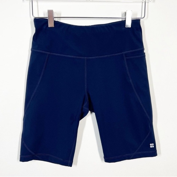 Sweaty Betty Power 9 Inch Biker Shorts in Navy Blue Women’s Size XSmall - Picture 7 of 13